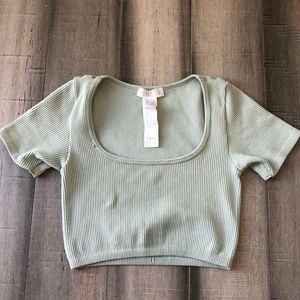 light sage green top